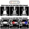 Powerful Mini COB LED Keychain Flashlight USB Rechargeable Hanging Work Light Waterproof Keyring Camping Walking Pocket Lamp