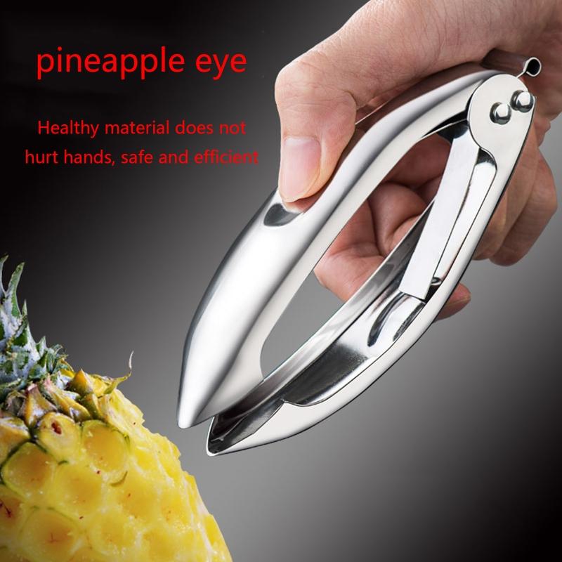Pineapple Peeler Remover Fruit Slicer Eye Cutter Kitchen Tools Stainless Steel Pineapple Eye Remover Pineapple Clip