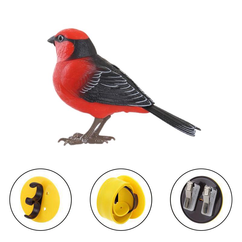 

Electric Singing Chirping Robot Bird Toy, Sound & Motion Activated Interactive Bird Figurine Battery Operated For Kids E