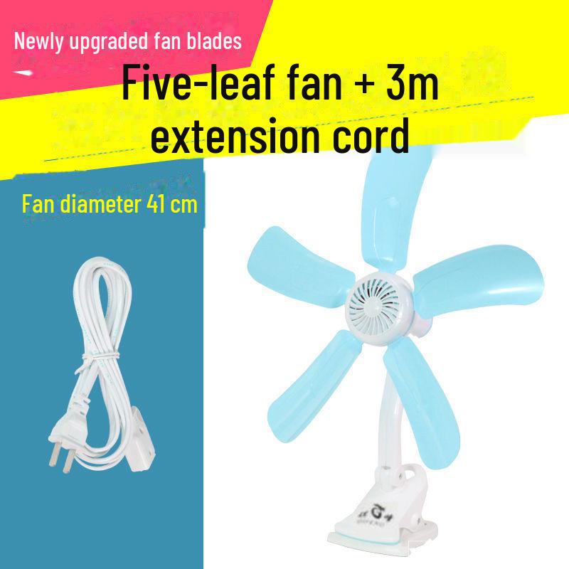 Compact Clip-On Fan for Dorms and Bedrooms - Powerful Wind, Ideal for Beds, Versatile Hanging or Stand Use