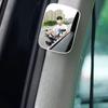 2pcs Wide-Angle Design 360° Rotatable Square Rearview Mirror  Overtake