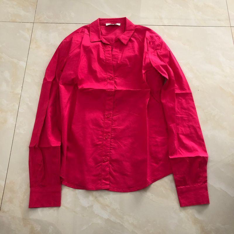 

Антивозрастная рубашка с длинными рукавами, новая модная, однобортная, хлопковая Rose Red A- 2-19-4 L