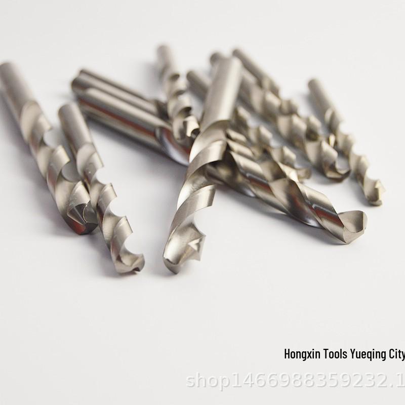 4241 HSS Straight Shank Twist Drill Bit, Polished for Clean Edges, Drills Aluminum, Iron, Wood, Metal, Sizes 1-13mm, White.