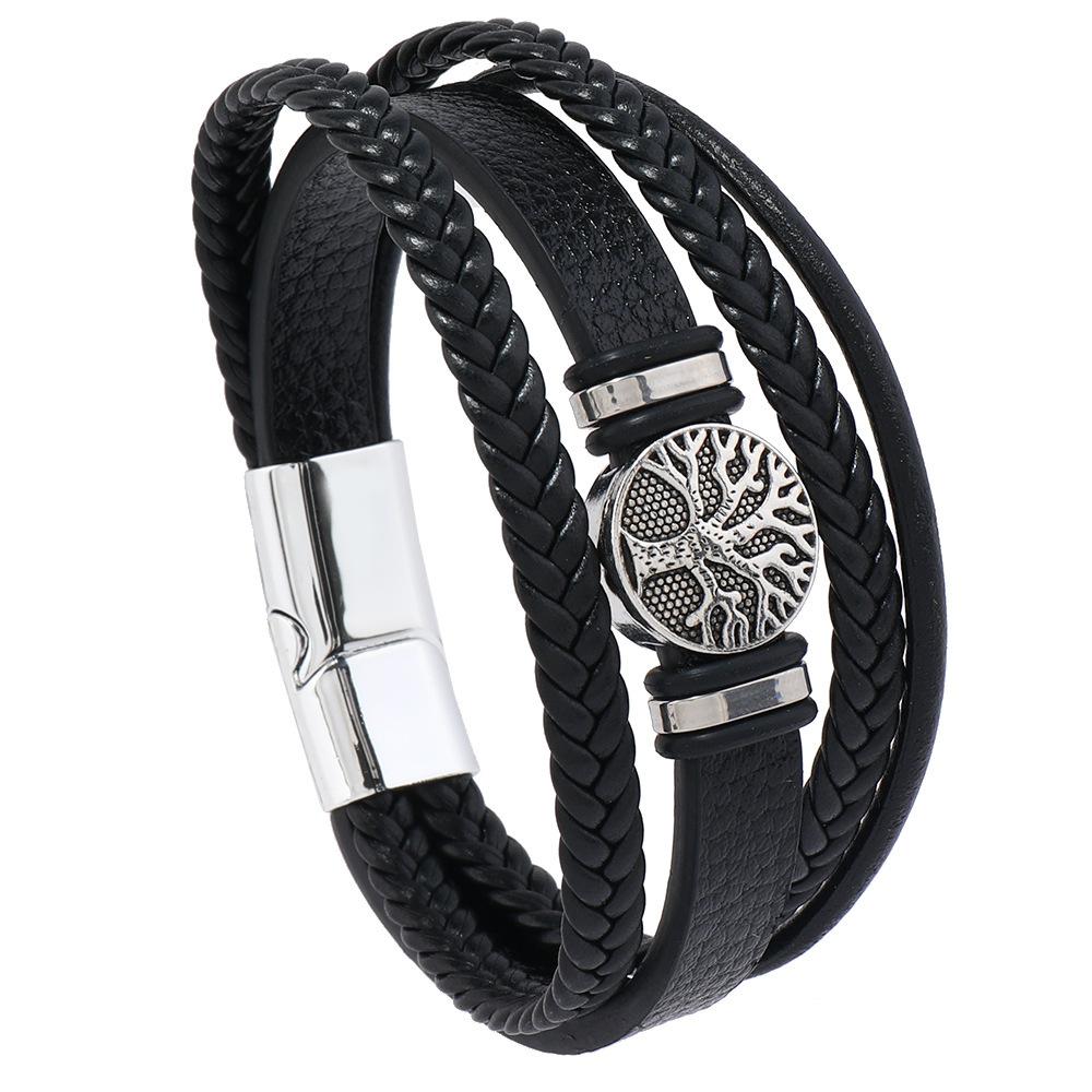 Life Tree Magnetic Buckle Bracelet, Retro, Fashion Bracelet