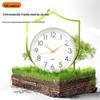 HANDUNYOU 10-inch Luminous Quartz Wall Clock with Calendar
