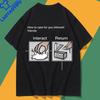 Sagen Humor Introvers Witz Introvert T-Shirt Unisex Oversized Günstiges Material Polyesterhemd Lustige Humor Zitate Grafik T-Shirts