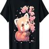 Kawaii Sakura Red Panda _ Cute Red Panda Cherry Blossom T-Shirt