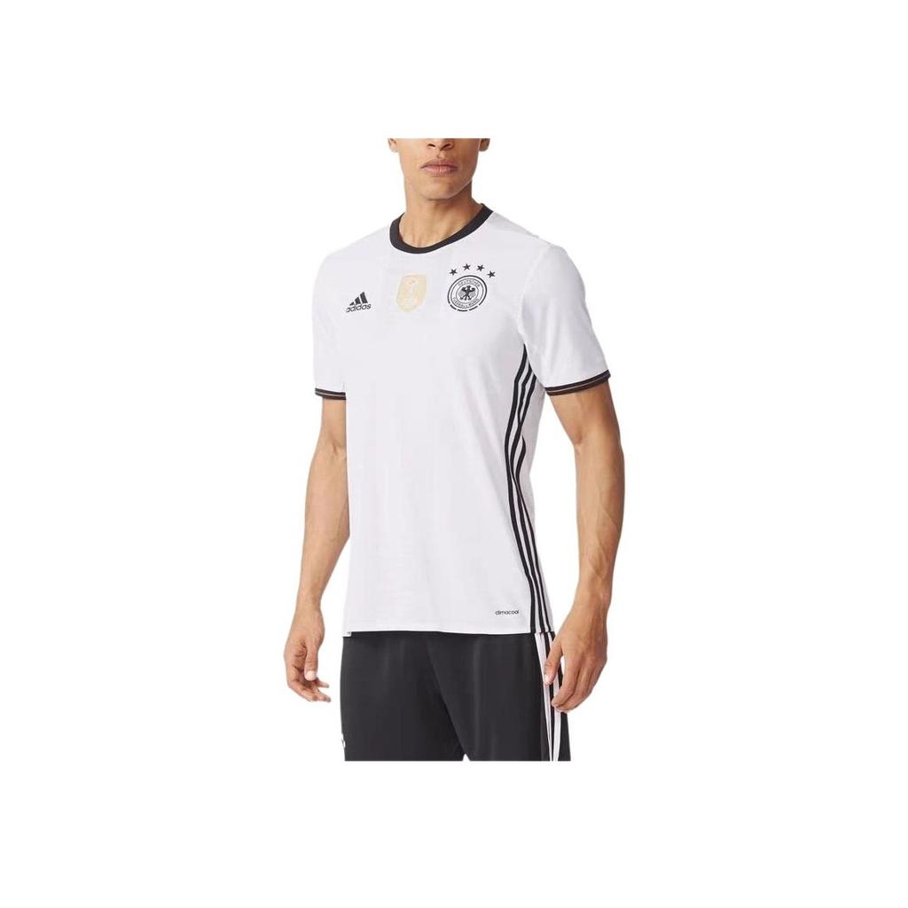 Adidas Outdoor Casual Sports Round Neck Pullover Short Sleeve Soccer Jersey Men Tops White AI5014