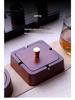 Modern Chinese Anti-Fly Ash Wooden Ashtray for Home or Office