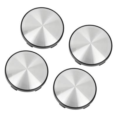 Universalus 60 mm skersmens juodas 5 spaustukų automobilio ratlankio centrinis dangtelis Padangos stebulės dangtelis Pakuotė iš 4 vnt.