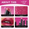 Rouge à lèvres nacré diamant, waterproof, longue tenue, antiadhésif, mat, velours, brillant, rouge sexy, maquillage, cosmétiques