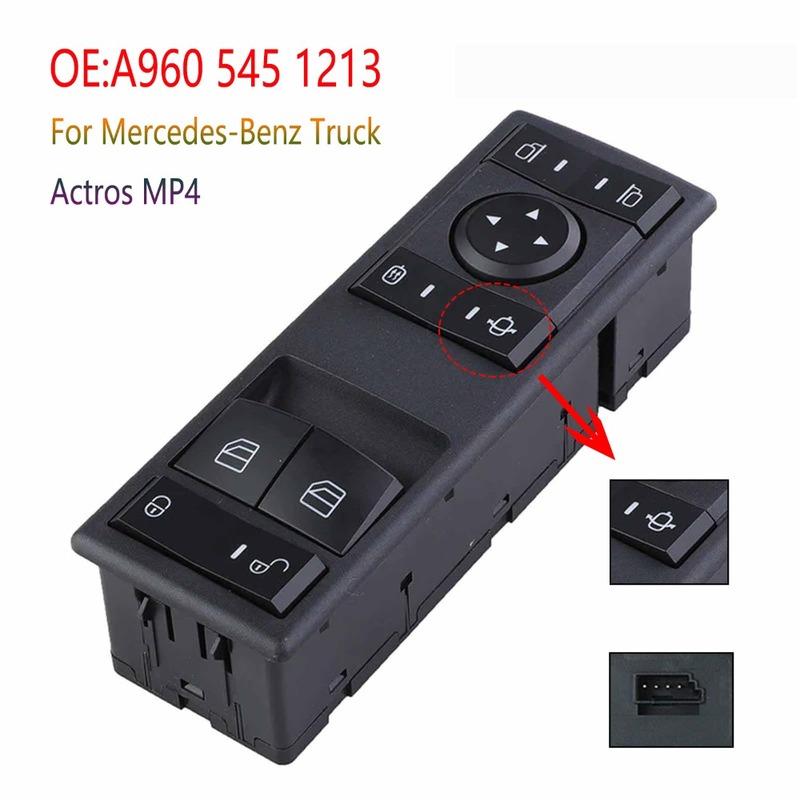 Car Accessories For Mercedes-Benz Actros MP4 Truck Font left Electric Window Control Switch glass Lifter Regulator Button Parts