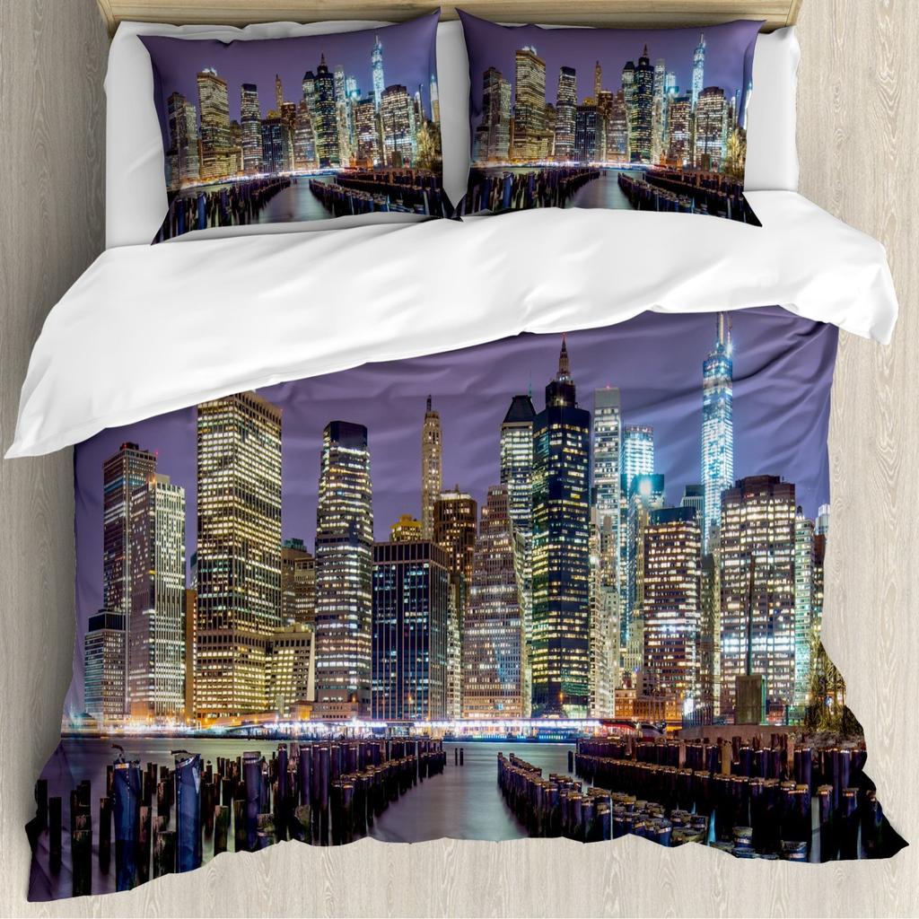 Mysterious Forest Flower Three-Piece Quilt Cover Digital Printing Bedding Set Bed Cover