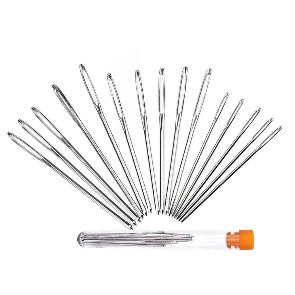 9 PCS Large Eye Blunt Sewing Needles Cross Stitch Knitting Needle Handmade Leather Embroidery Thread Needle Sewing Accessories