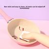 Non Stick Frying Pan Wok Silicone Handle 14cm Baby Food Pan Marble Coated Kitchen Cookware Mini Cooking Pot Skillet Gas Stove