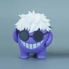 8cm Anime Gengar Cos Gojo Satoru Angel and Demon Action Figures PVC Desktop Decoration Toys Ornament Model Collection Doll Gifts