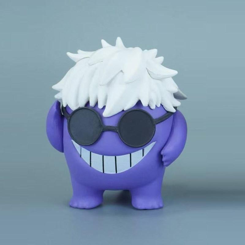 8cm Anime Gengar Cos Gojo Satoru Angel and Demon Action Figures PVC Desktop Decoration Toys Ornament Model Collection Doll Gifts