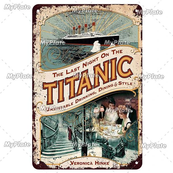 [MaPalte] Vintage Klassischer Film Titanic Metallschild Blechschild Café Dekoration Plakette Heim Wanddeko Barschild Heimdeko Poster