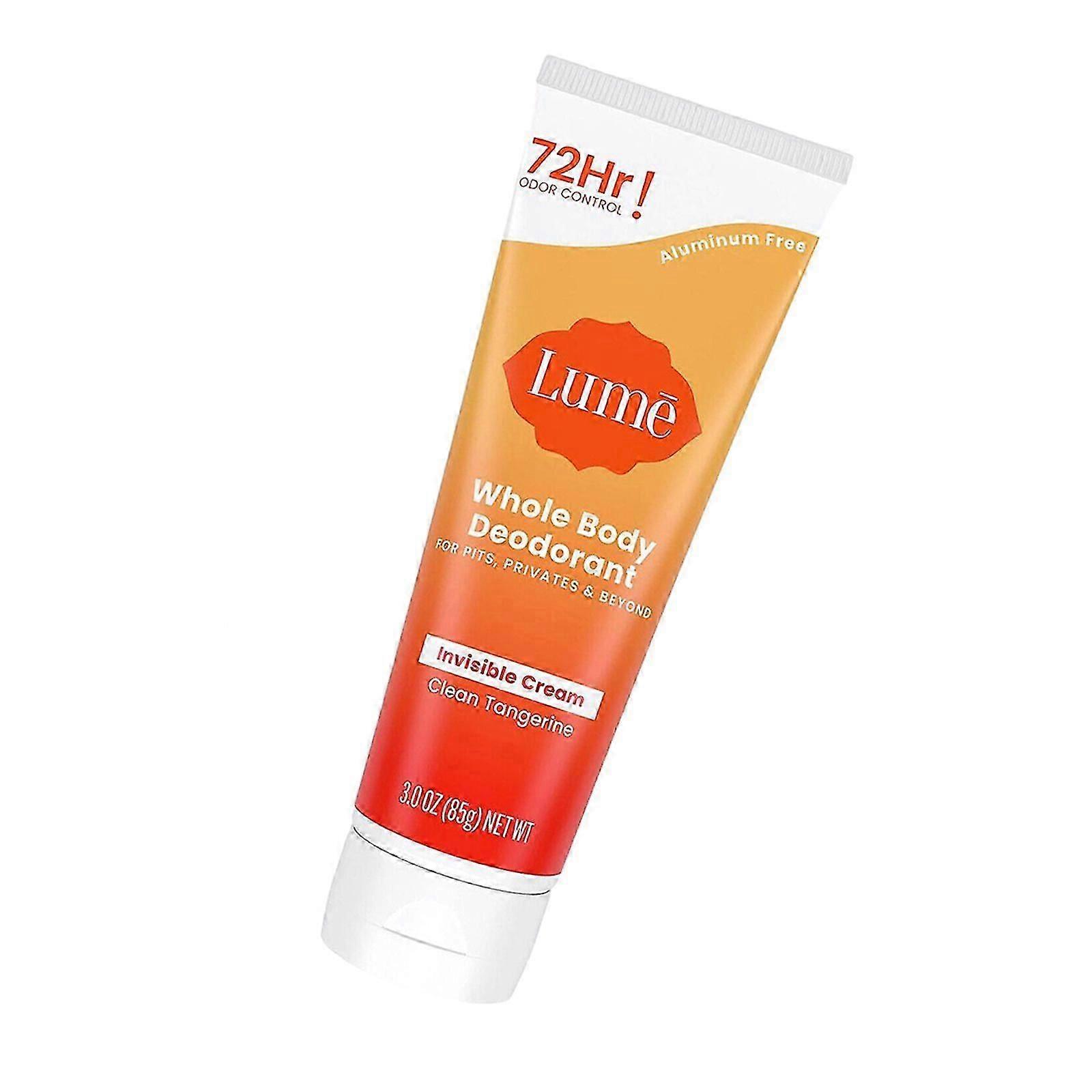 Lume Körperfeuchtigkeit Achselcreme Deodorant Körperdeodorant Aufhellende Creme orange
