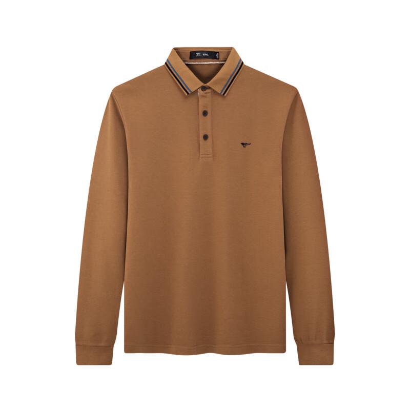 SEPTWOLVES Men's Warm Fleece Long Sleeve Polo Shirt