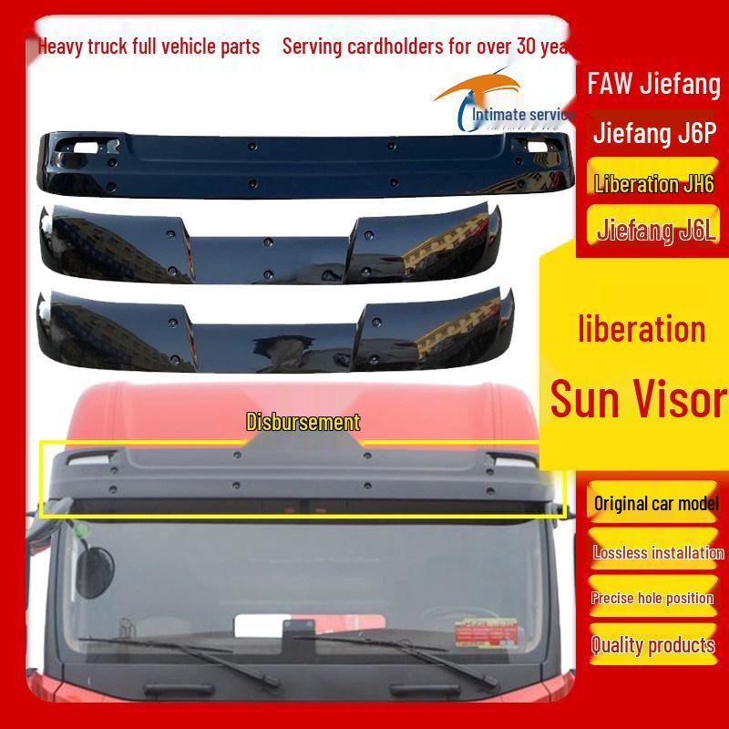 Original Sun Visor & Windshield Jiefang J6P/JH6, Small J6L Spoiler Car Parts