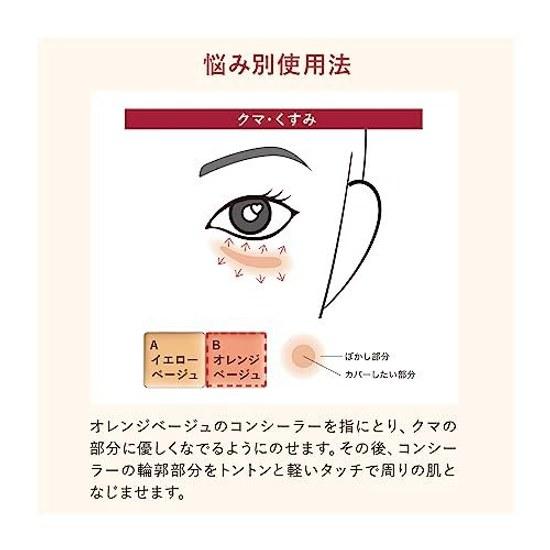 INTEGRATE Melty Fit Concealer Yellow Beige/Orange Beige Fragrance-Free Main Body 4g