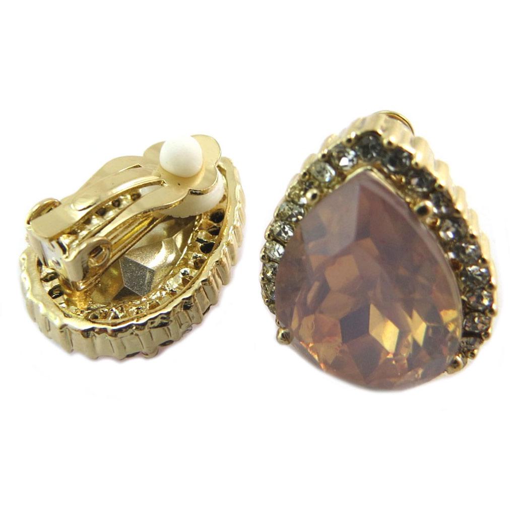 Les Trésors De Lily [P4734] - Rose Gold 'Sissi' Designer Clips - 20x16 Mm