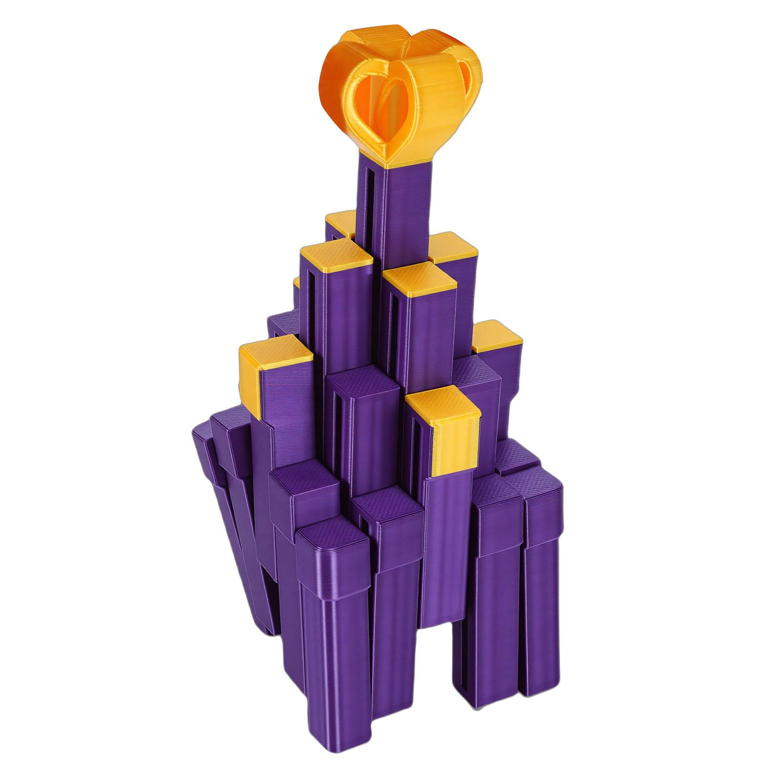 

3D Printed Gift Box Toy Funny Puzzle Model Ornament Movable Changeable Stacking Game PLA Type 2