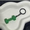 Miu Series Dumbbell Plate Keychain: Trendy Fitness Accessory & Sports Jewelry Gift