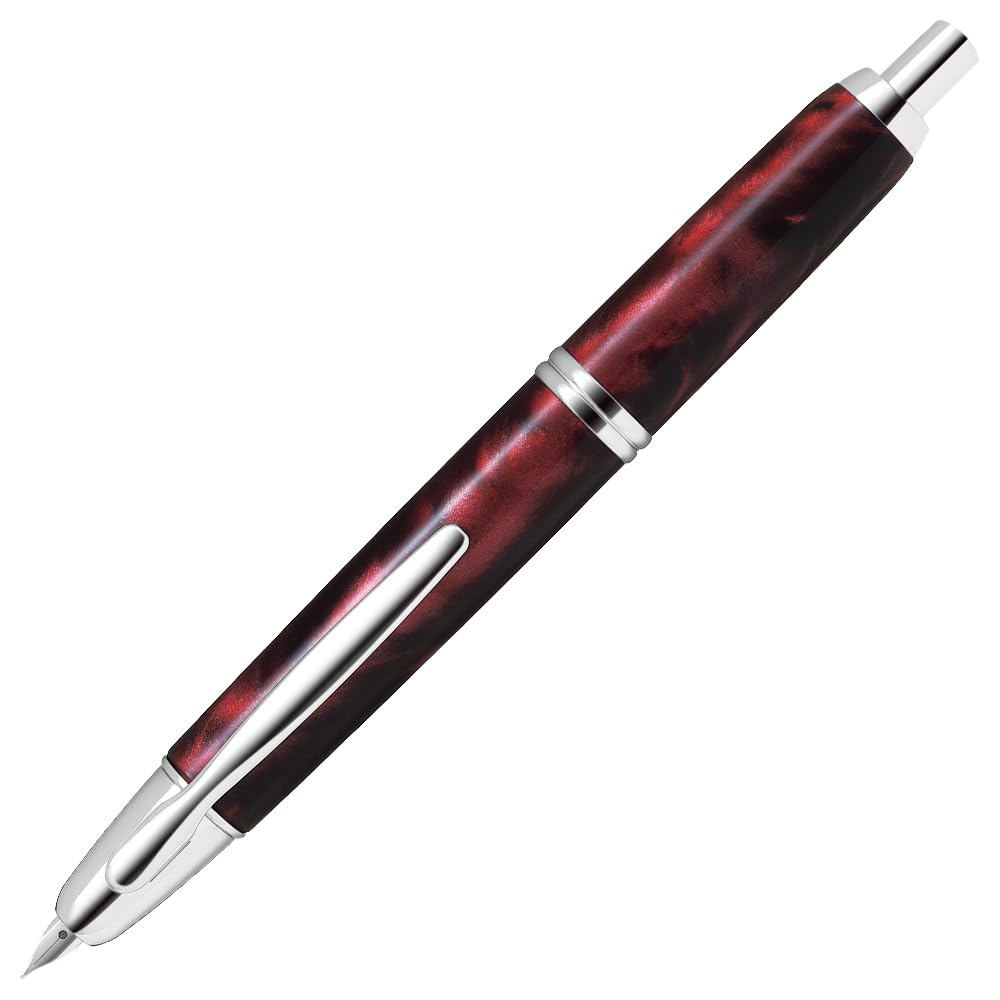 PILOT Capless SE MAR F Fountain Marble FCSE3MRMARF Pen, Red,