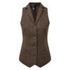 Premier Womens/Ladies Checked Herringbone Waistcoat