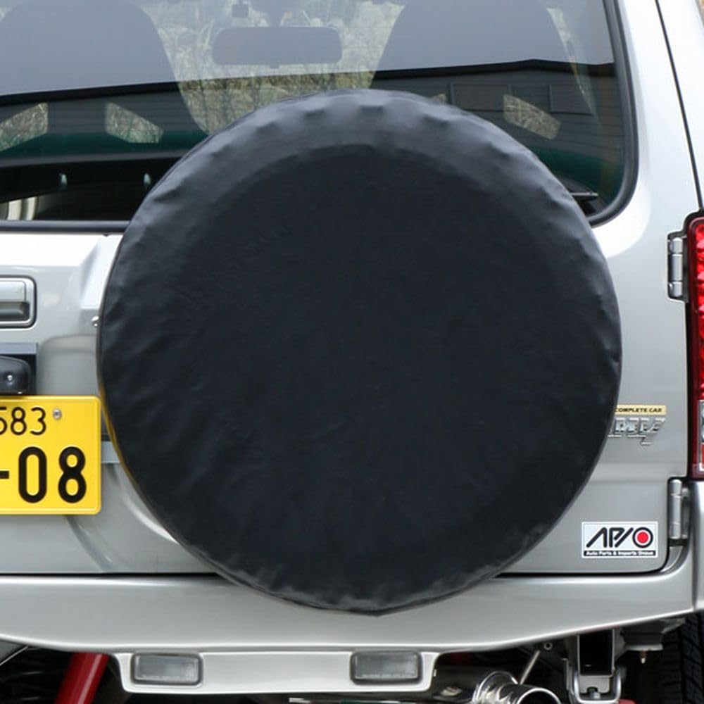 Apio Spare Tire Cover Series Solid 175/80R16, Black, 3013-S3