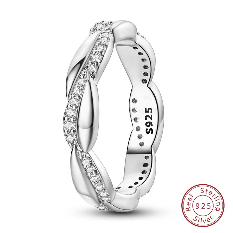 Popular Glow In The Dark Rings For Women 925 Silver Star Moon Sun Rings Sparkling Cubic Zircon Exquisite Jewelry Gifts