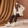 Anta Walker Fleece Lined Non-Slip Wear-Resistant Warm High-Top Sports Casual Shoes Women Sneakers White 922248935-1