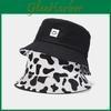 Cotton Cow Pattern Print Sun Hat For Men And Women With Wide Brim And Face Smile Print Summer Fashion Accessory