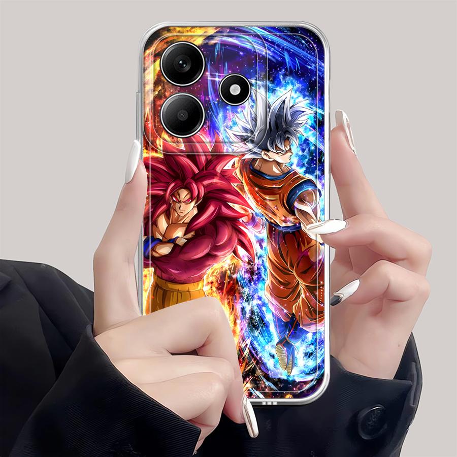 Dragon Ball Goku Vegeta Case for Xiaomi Redmi Note 14 Pro Plus Note 13 12 A4 14C 9 10 13C 10S 11 12S 11S Soft Phone Cover