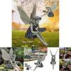 Enchanting Sitting Fairy Garden Statue Crafted From High-quality Durable Resin