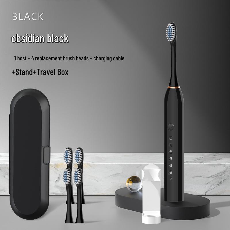 

Портативный набор электрических зубных щеток для дома и путешествий, подходит для взрослых и детей 4 Brush Heads