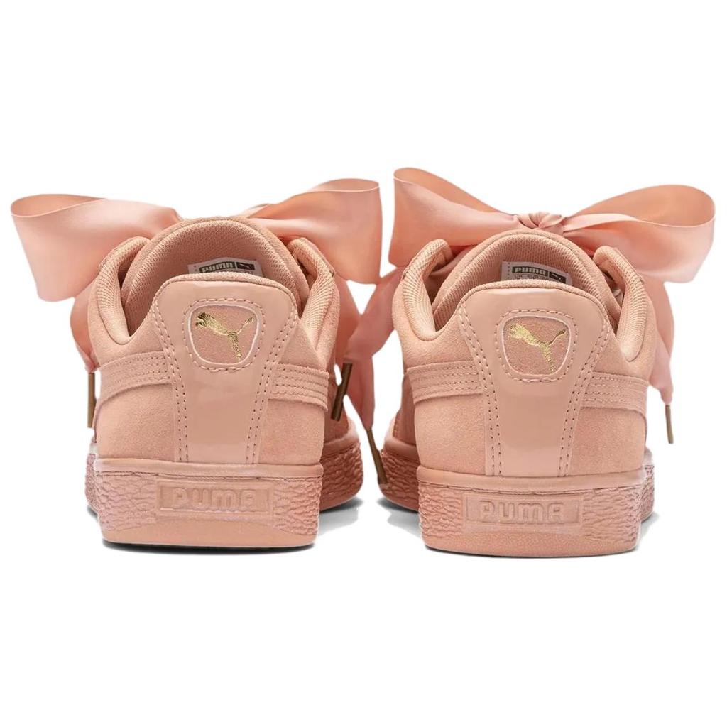 Puma Suede Heart Satin Comfortable Low-Top Sneakers Women Sneakers Light-Pink 362714-05