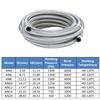 10FT 3M AN6 AN8 Car Fuel Hose Oil Gas Cooler Hose Line Pipe Tube Stainless Steel Braided Inside CPE Rubber + 10 End Adapters
