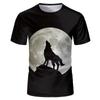 New Beast Animal Wolf Head Pattern 3D Printed T-shirt Plus Size Comfortable Personalized Daily Versatile Short Sleeve T-shirt