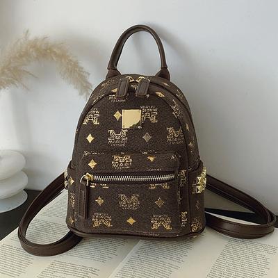 Nova Bolsa Dupla de Ombro em PU - Bolsa Feminina da Moda Estilo Coreano com Estampa e Grande Capacidade - Bolsa de Estudante