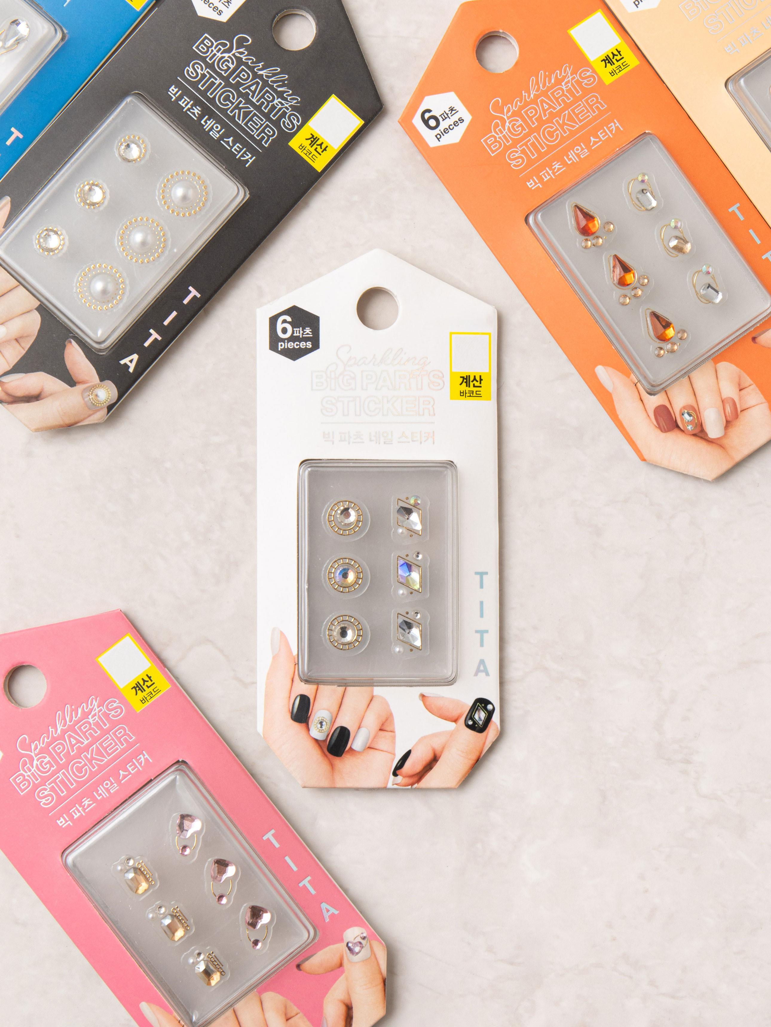 

Large Charm Nail Art Sticker Set (6 Packs) 1ea