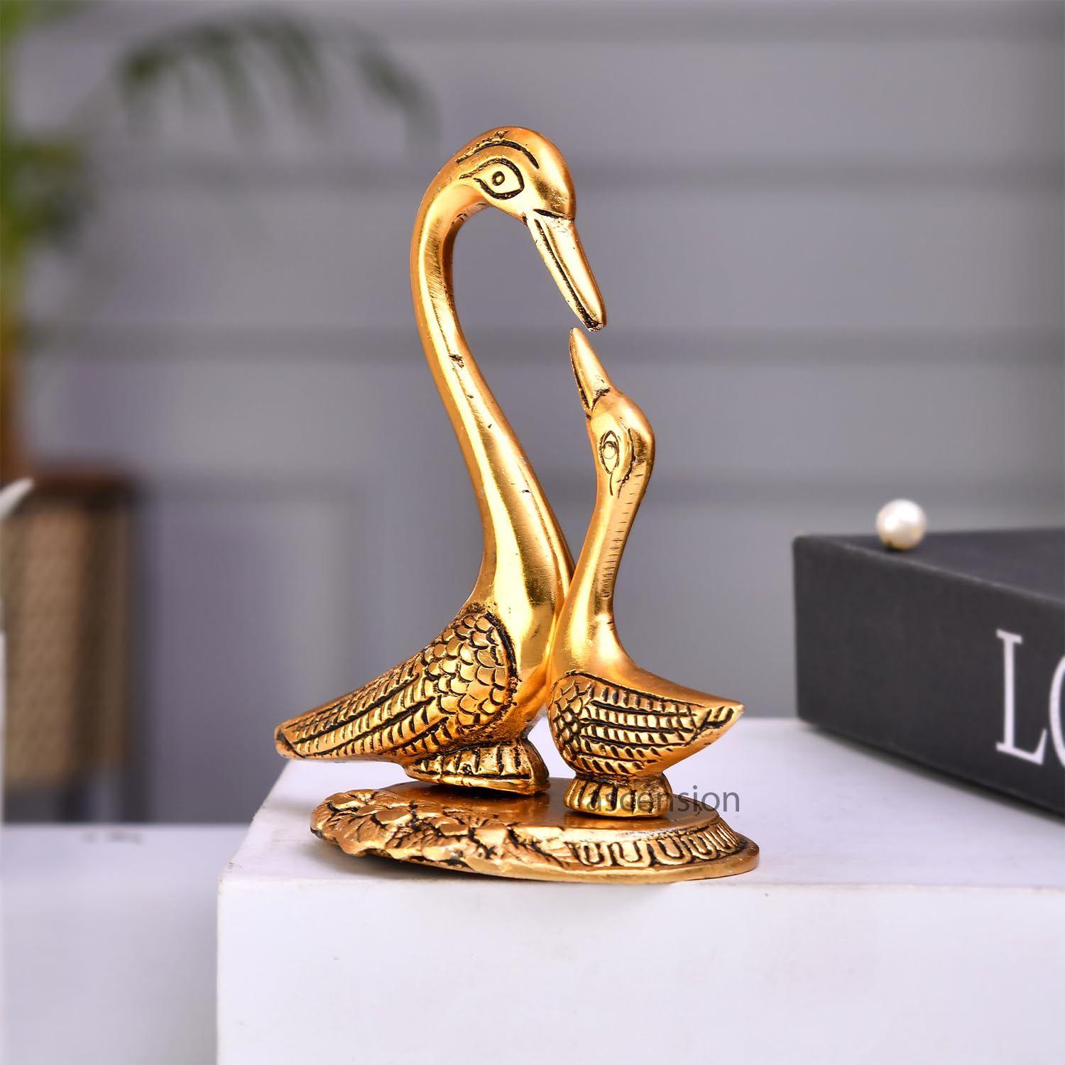 

Набор Лебедь/Журавль с отделкой под античное золото, металлическая резная подставка для украшения и в качестве подарка, предмет интерьера, статуэтка