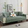 Four Seasons Universal Washed Cotton Quilted Embroidery Sofa Cushion Korean Simple Fabric Non-slip Sofa Cushion Towel