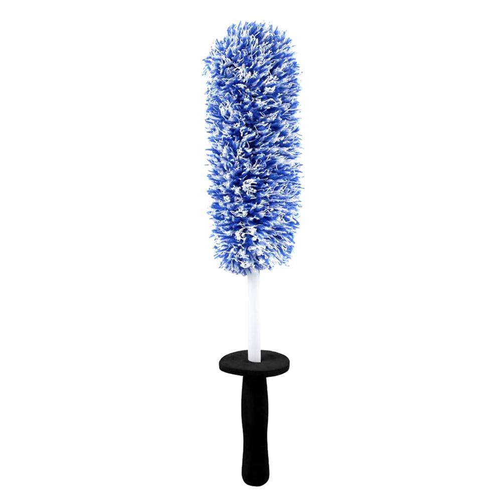 

Щетка для дисков из легкого сплава, мягкая щетка для дисков из микрофибры для особенно бережной очистки вплоть до углубления диска. синий