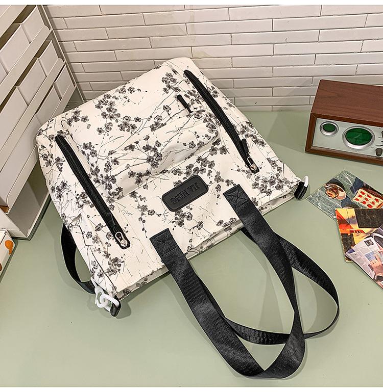 New Sweet Girl Backpack Waterproof Primary School Junior High School Student Schoolbag Printed Bamboo Literary Chinese Style Backpack
