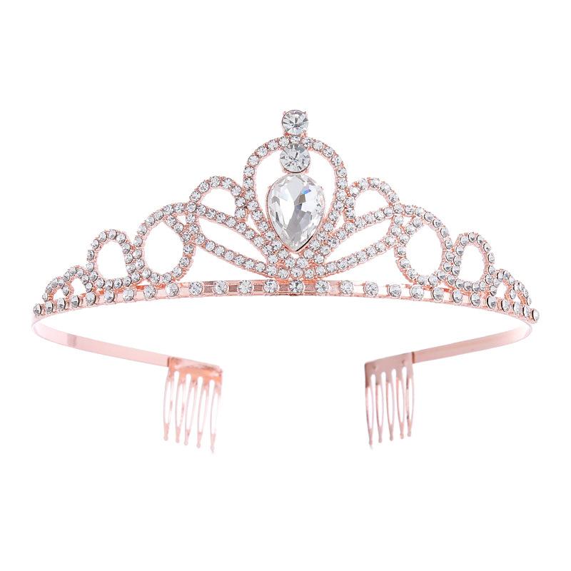 

Children s Crown Princess Alloy Rhinestone Crown Headband Girls Hair Accessories Princess Birthday Hair Card Party