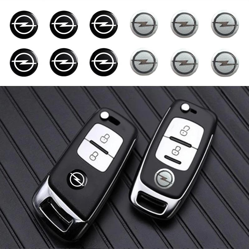 New Metal 14mm Opel Car Remote Key Fob Emblem Badge Radio Button Sticker Replacement for Astra Mokka Insignia Zafira Corsa Tigra
