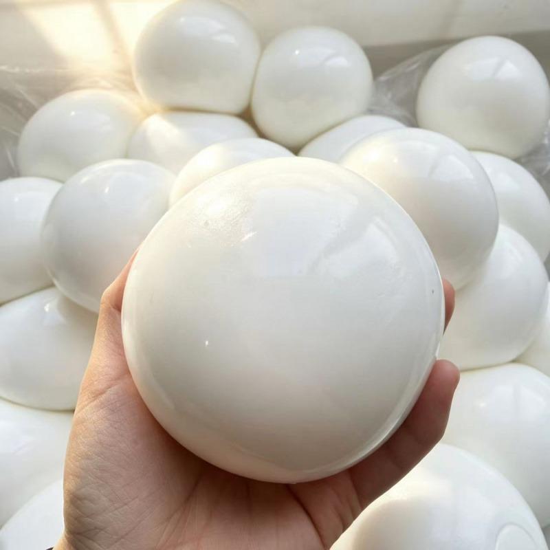 Squishy Gigantische Witte hi Stressbal Fidget Speeltje, Langzame Terugslag Sensorisch Decompressie Speeltje voor Angstverlichting Stressverlichting wit